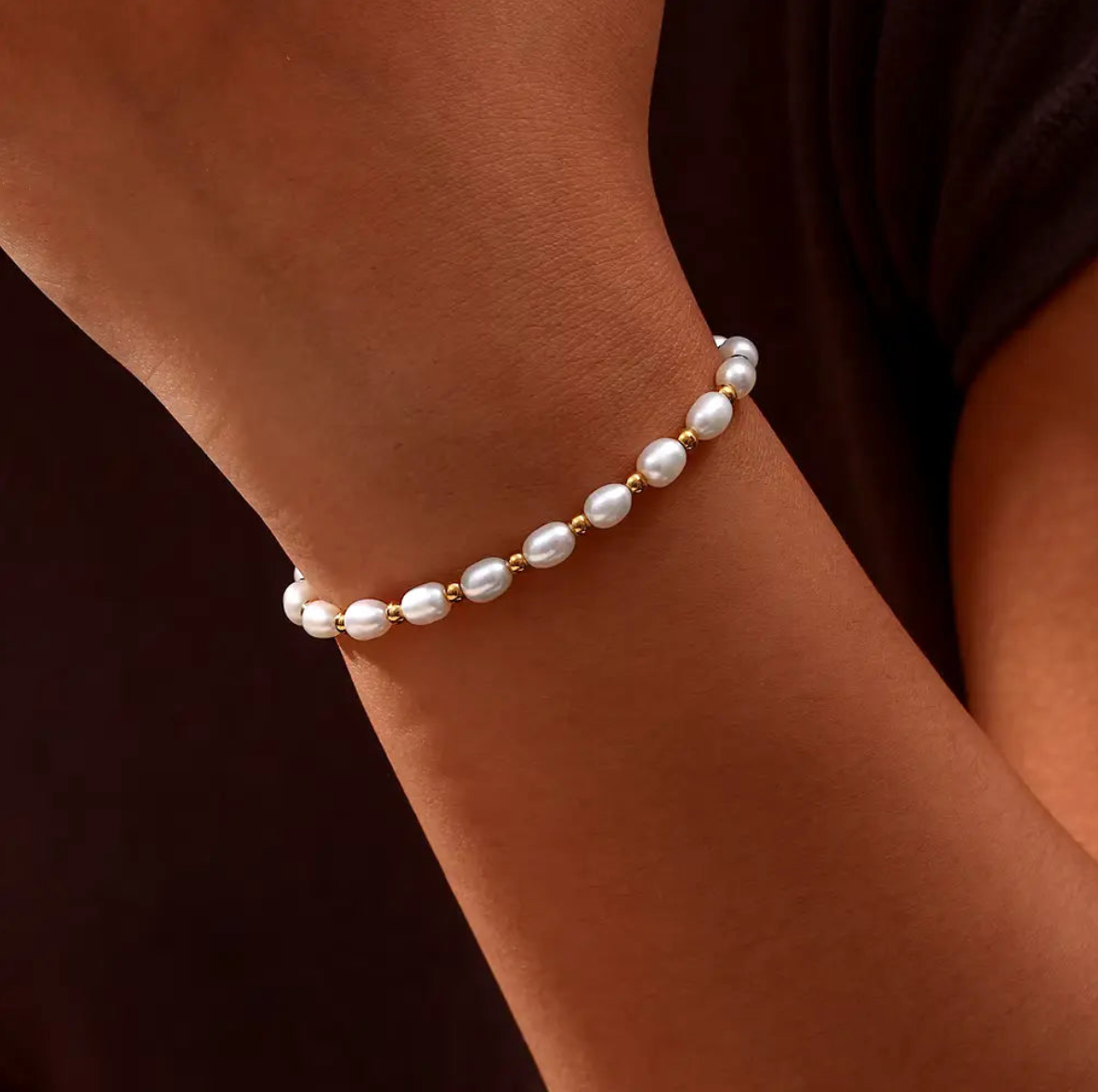 Lisa - Vintage Natural Pearl Bracelet