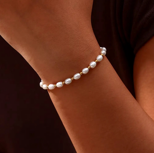 Lisa - Vintage Natural Pearl Bracelet